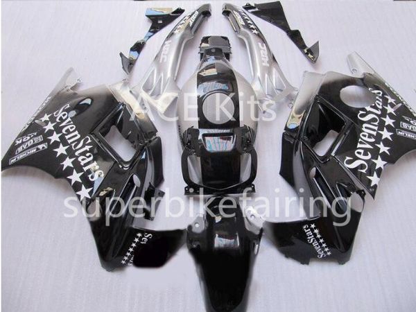 3 omaggi per Honda CBR600F2 91 92 93 94 CBR 600F2 CBR600 1991 1992 1993 1994 ABS Carenatura moto nero AA3