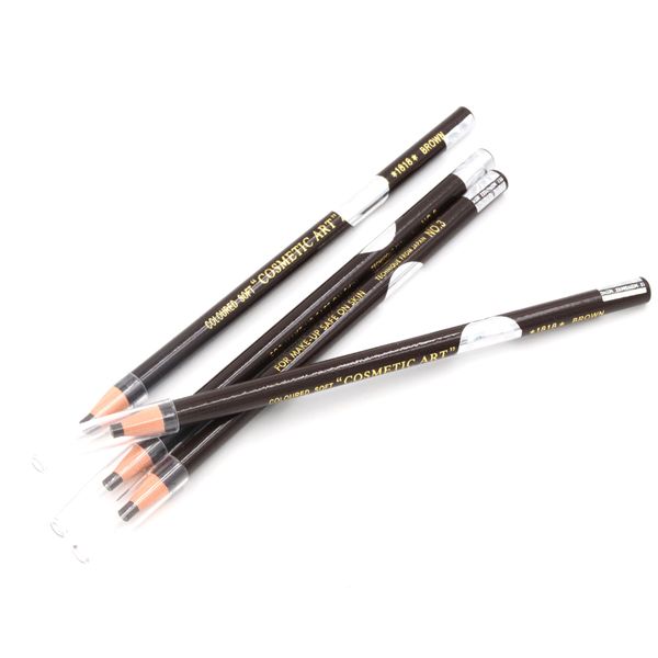 

wholesale- 4 pieces/lot 18cm brown pull eyebrow waterproof pencil for permanent eyebrow cosmetic beauty makeup ing