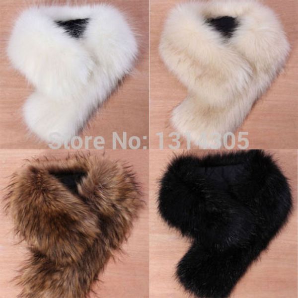 

wholesale- new womens faux fur collar black white beige colors, Blue;gray