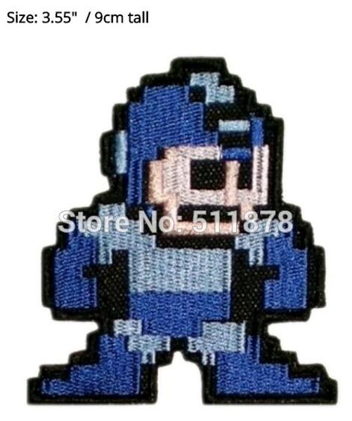 

Rockman Capcom Mega Man Sega Genesis Movie TV Series Costume Embroidered iron on patch MARVEL COMICS TRANSFER APPLIQUE
