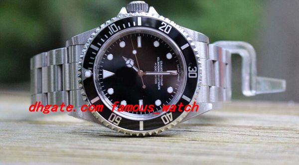 

original box certificate luxury wristwatch 114060 sapphire bezel black stainless steel bracelet automatic sport mens watch men's watch, Slivery;brown