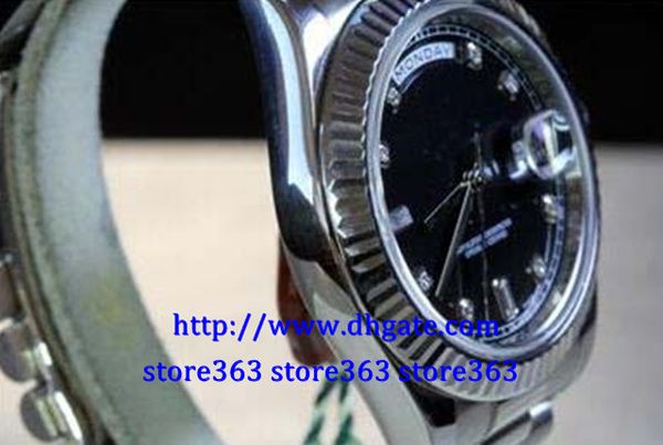 

factory wholesale watches mens ii 218239 18k wg 41mm president, black diamond dial g serial*007--14, Slivery;brown
