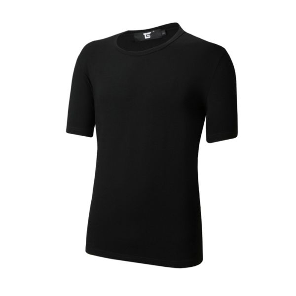 

ts 2017 summer men's 100% cotton round neck short sleeve t-shirt fashion casual men's t-shirt 11 color size s-xxl, White;black