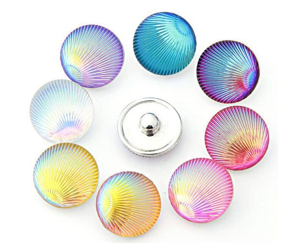 

100pcs shell mixes 18mm button ginger snap charms jewelry interchangeable jewerly charms pendants necklace 2016 charms, Bronze;silver