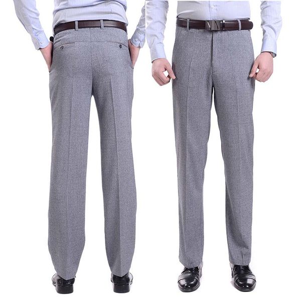 

wholesale- man pants gentlemen formal casual clothing guy leisure cotton clothes party evening male trousers raa0582, Black