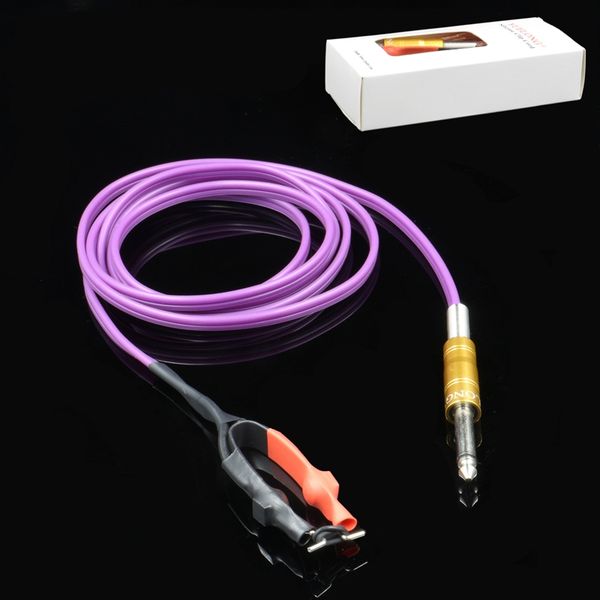 

rubber silicone tattoo clip purple phono-plug cord for tattoo power supply machine ing