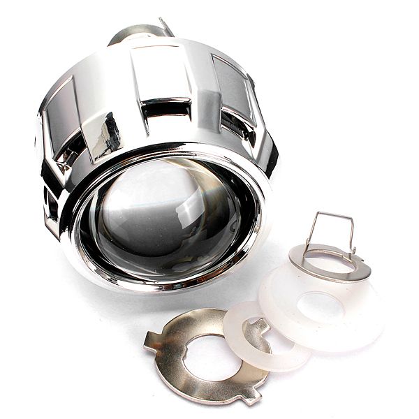 

2.5 inch rhd car motor mini bi-xenon/hid projector lens angle eyes halo lens kit headlight bulb shroud
