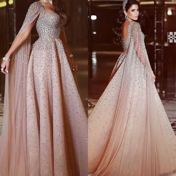

heavy beaded sequins prom dress stylish long sleeves open zipper backless evening dress gorgeous a-line tulle party dress evening gown, Black