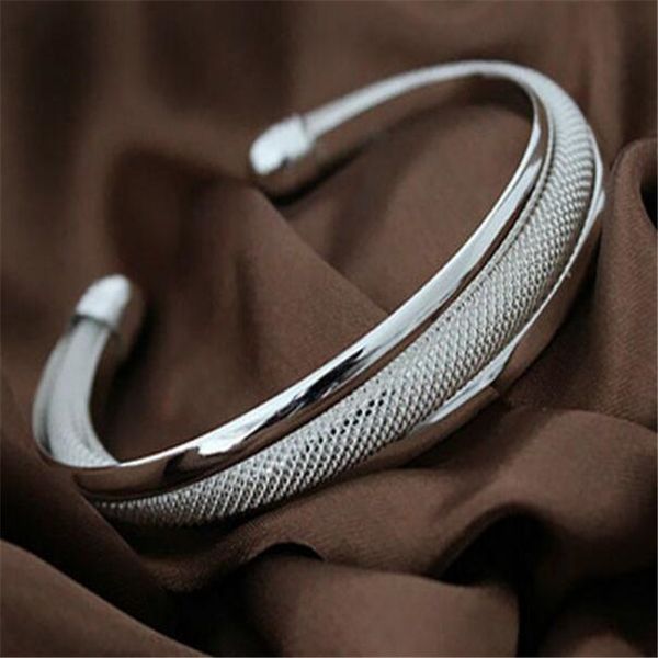 

925 серебряный браслет покрыло мода открытый браслет для женщин винтажный браслет браслеты шарма себе ювелирные изделия рождественский подар, Black