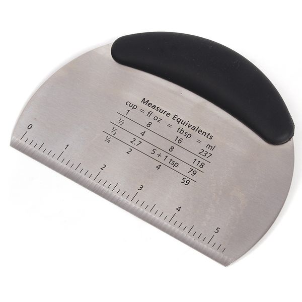 

wholesale- stainless steel pizza dough icing fondant scraper cake flour baking pastry tools plain smooth spatulas cutters zq876389