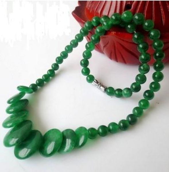 

natural han yu round necklace jade cool necklace 070080, Silver