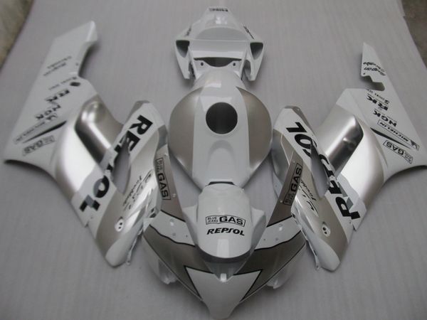 

injection molding fairing kit for honda cbr1000rr 04 05 white silver bodywork fairings set cbr1000rr 2004 2005 ot06