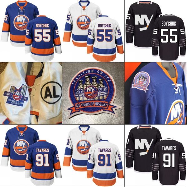 

#13 Mathew Barzal Jersey with the 43 Years of Tradition Stanley Cup and AL Patch New York Islanders 7 Eberle 27 Anders Lee Jerseys