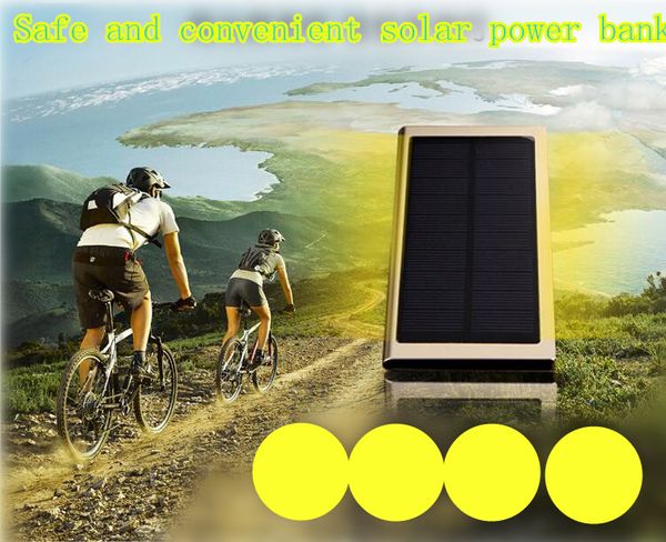 

2017 new capacity 8000mah solar charging real power bank general all smart phone ipsolar charging power hone7 camera charging treasure usb