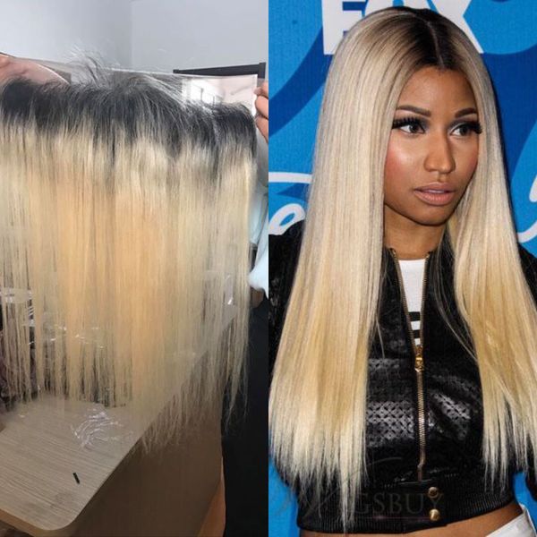 High Quality Wholesale Price Brazilian Hair 1b 613 Lace Frontal