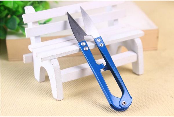

eco-friendly cute assorted colors iron scissors tools u shape scissors for cross stitch jewelry accessory fabrics and sewing tools