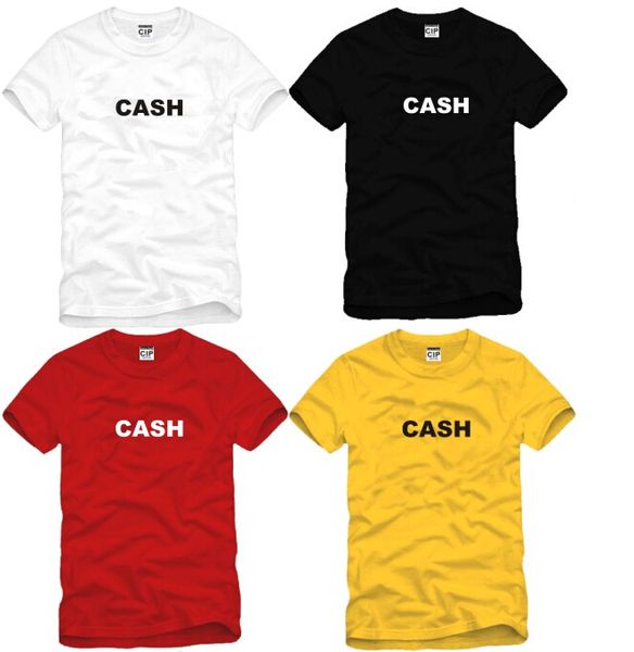 

Hot WISHCART CASH MONEY Letter Printed spoof creative funny T Shirt Men T-shirt Mens 2016 Short Sleeve Cotton Tshirt Tee Camisetas Hombre