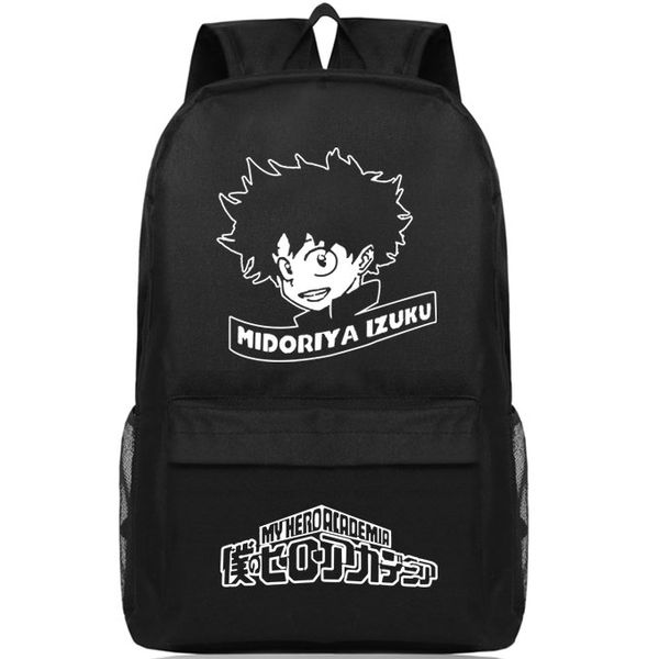 

my hero academia backpack midoriya izuku day pack cartoon school bag anime packsack quality rucksack sport schoolbag outdoor daypack