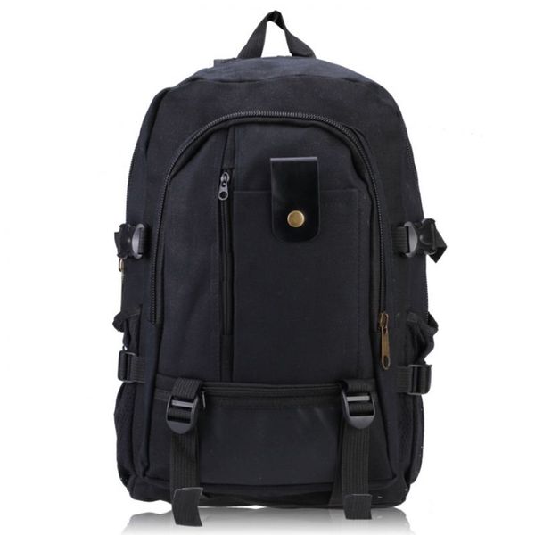 

male retro leisure tourism canvas backpack