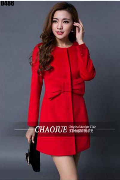 

women in the spring and autumn fashion leisure elegant handsome show thin toast dress cloth trench coat / s, Black