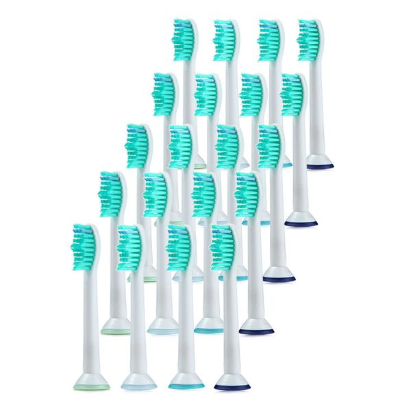 

20pcs Hx6014 New Replacement Brush Heads Toothbrush Heads For Sonicare Electric Toothbrush White Tooth Brush +B
