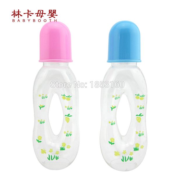 

new plastic baby feeding bottles 250 ml pc bottle of standard caliber blue pink feeding supplies wholesale