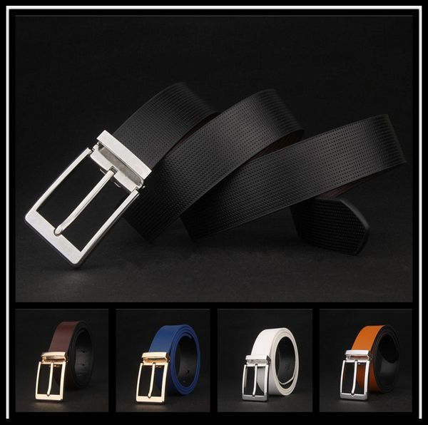 

genuine leather men high-grade leather belt men's fashion business belt leisure joker tide male belts of high quality, Black;brown