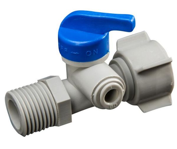 

новый пластик 1/2 "поворот 1/4" клапан переключатель фильтры для воды частей для бытовой очиститель воды системы обратного осмоса