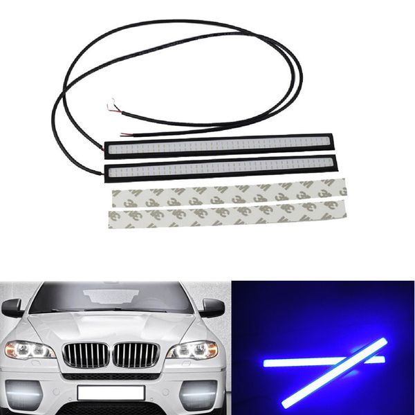 

car blue white 17cm fog daytime running light lamp decorative bulbs car cob led drl 4pcs/lot