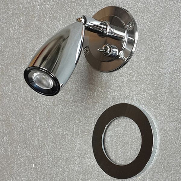 

ch recessed wall sconces dolly switch 3w cree led lamp position flexible compact neat soft light without glare chrome finish easy install