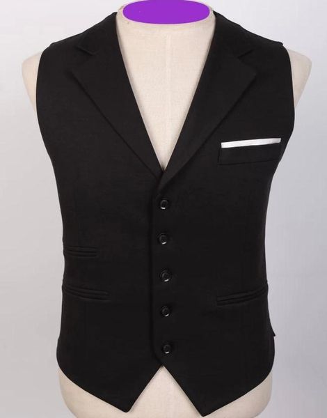 

wholesale- new arrival men suit dress vest men's fitted leisure waistcoat casual business jacket tops five buttons, Black;white