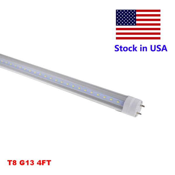 

4ft T8 Tube LED Shop Light 4 Foot LED Lights 18W 22W 28W SMD 2835 Bulbs Lamp Clear Milky Cover AC85-265V