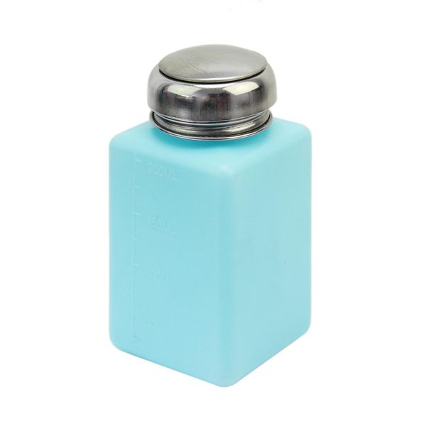 

wholesale- 200ml plastic pe anti-static empty e-liquid alcohol liquid bottle acetone methanol push down dispenser container jar organizer