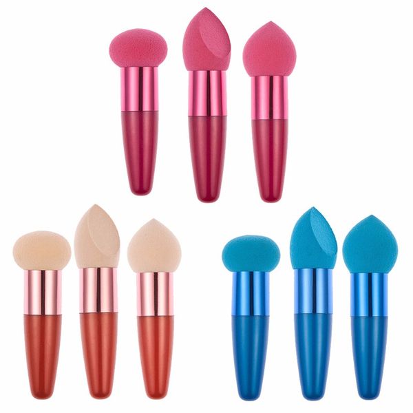 

9Pcs/set Makeup Foundation Sponge Cosmetic Puff Blending Makeup Sponge Powder Puff Flawless Makeup with Handle