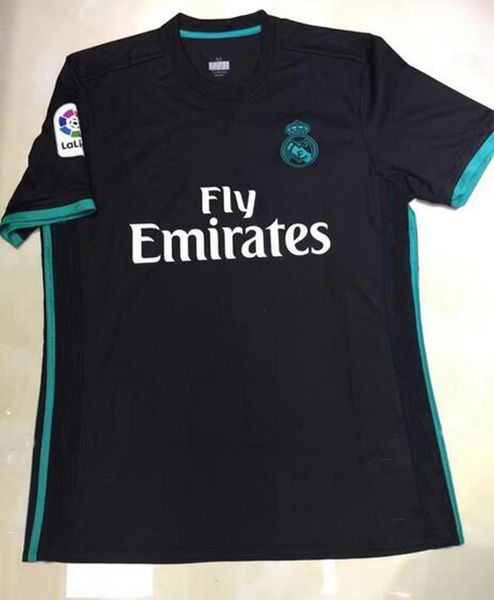 Front - 2018 Fifa World Cup | Real Madrid Jersey - Home or Away | White Blue or Black | Plain, Player-promoting or Personalized --- Complete Customizability |