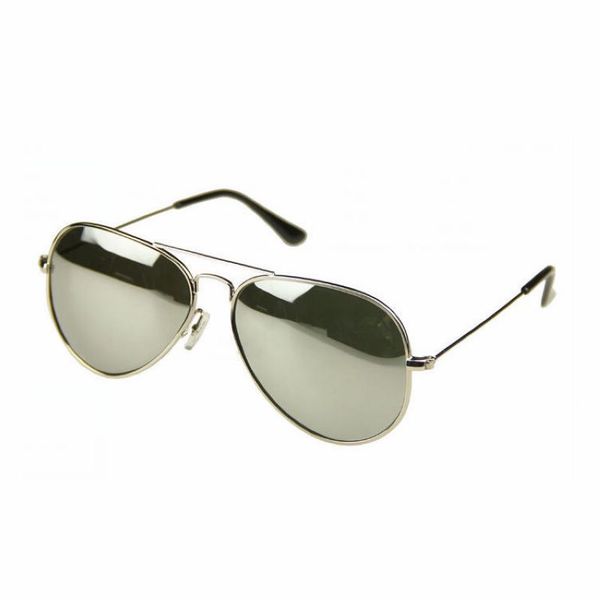 

mirrored polarized pilot sunglasses for men / women metal frame colored mirror lens mens / womens sun glasses, White;black
