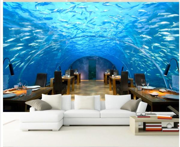 

подводный мир коридор тв backdrop настенной 3d обои 3d настенные обои для тв фона