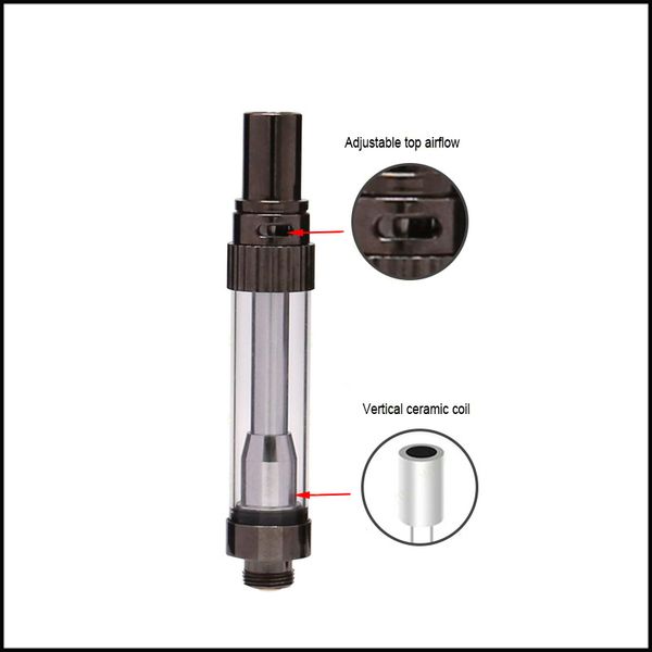 

Itsuwa Amigo Ceramic Liberty V5 Adjustable Top Airflow Top Filling Pyrex Glass Cartridge With Vertical Ceramic Coil DHL Free