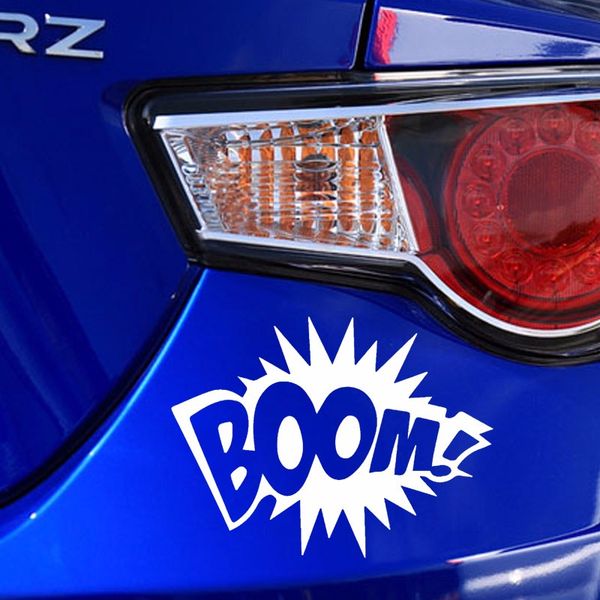 

Boom Graphic Novel Animation Explosion Adventure Funny Car Sticker for Truck Window Bumper SUV Motorcycle Vinyl Decal car-styling Jdm, Color