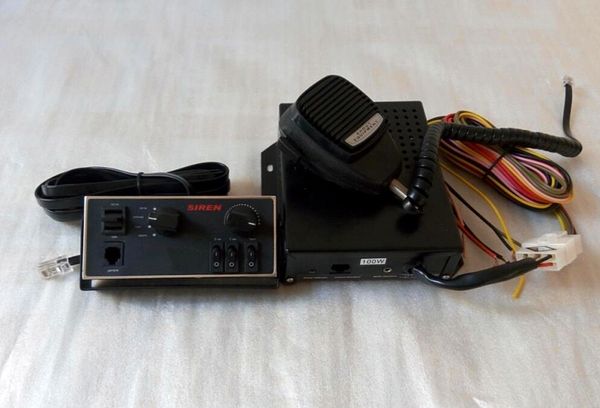 

dc12v 100w car warning siren alarm amplifiers with control panel and microphone for police ambulance fire(without speaker)