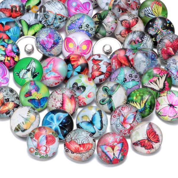 

50 шт./лот Оптовая Multi Шаблоны удивительные смешанные стили 18 мм стекло Оснастки кн