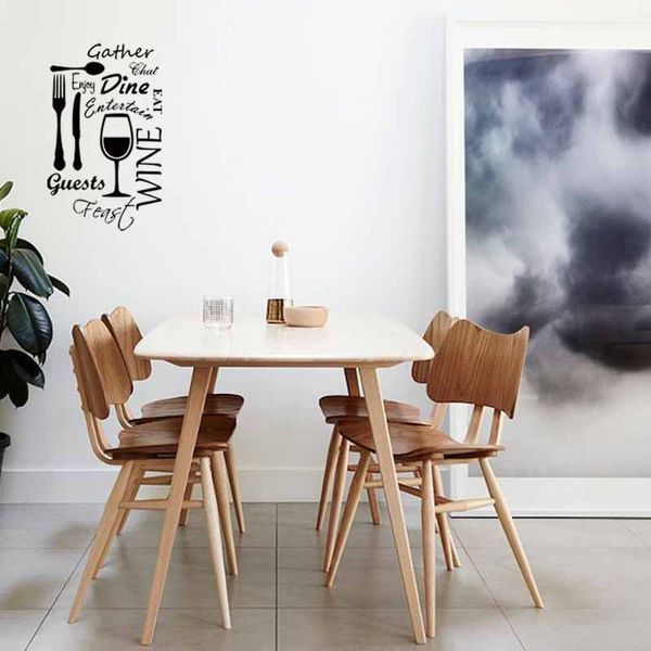 Kitchen Word Cloud Vinyl Wall Removable Art E Interesting Sticker Dining Food Wine Decal Graphics Diy Stickers For Bedrooms