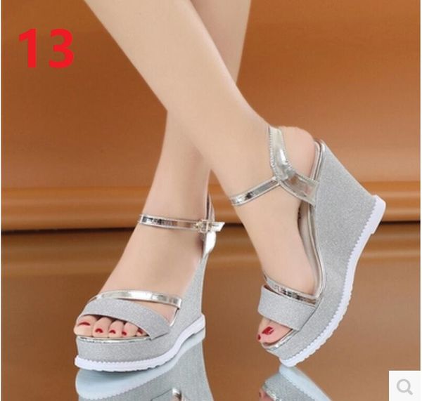 

female sandals in the summer of 2017 the new roman waterproof high-heeled wedge leisure female fish mouth sandals, Black