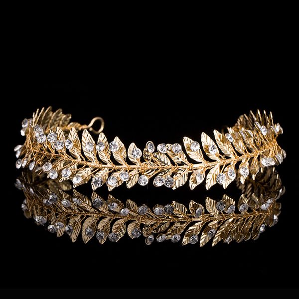 

selling european crown headband gold plated diamond hair jewelry bride crowns tiara wedding hair accessories women headdress headpieces, Slivery;golden