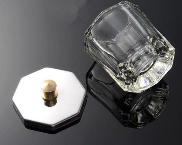 

crystal glass dappen dish with lid bowl cup crystal glass dish nail art tools acrylic nail art equipment mini bowl cups