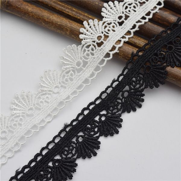 

дешевые белые и черные polyestervenise кружева свадеб diy проработана шитье полиэстер lacetrim 3см, Black