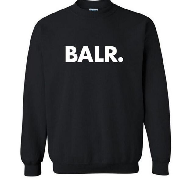 

Мода BALR повседневная мужская толстовка Толстовка Прохладный Hip hop длинный рукав Pu