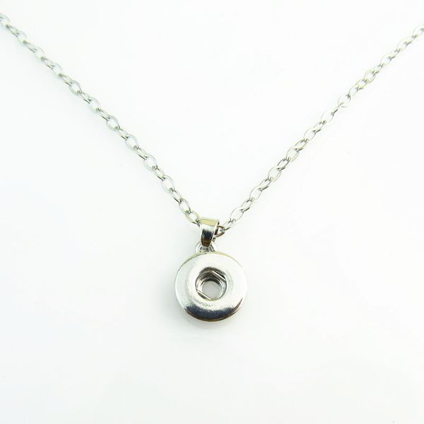 

18mm snap button necklace 10pcs silver snap pendant for diy snap jewelry, Golden;silver