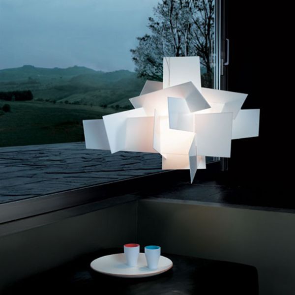 

D65 см / 95 см современный Foscarini Big Bang штабелирования творческий современный люстра освещение искусство Pandant лампы белый / красный