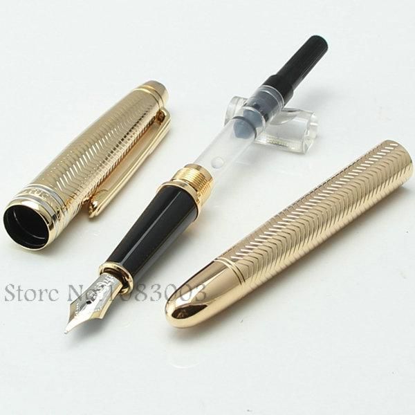 

New arrival Limited Edition Luxury 14K Pens Brand 163 Barley Golden Fountain Pen Stationery gift pens Wholesale and retail